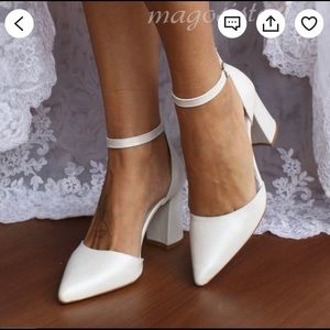 Bridal Block Heels